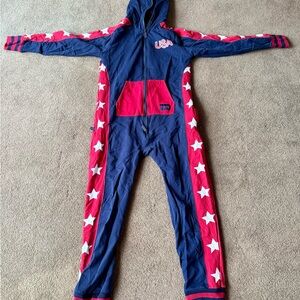 USA Tipsy Elves One Piece Jumpsuit - Blue and Red